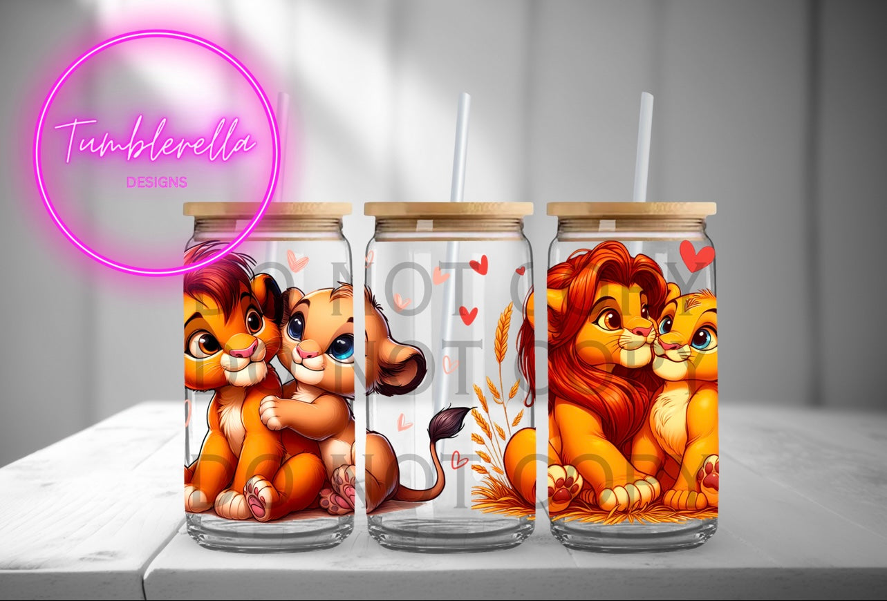 Lions 16oz cup wrap